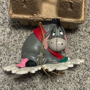 Disney Eeyore Holiday Ornament - Gray and Red